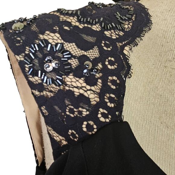 Navy Blue Cap Sleeve Maxi Dress Size 16W - Picture 4 of 6